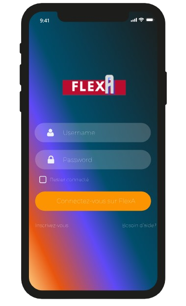 Aperçu de l'app FlexA